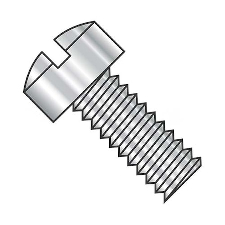 Usa Industrials #0-80 x 3/16 in Slotted Fillister Machine Screw, Plain 18-8 Stainless Steel BULK-SCRW-3111